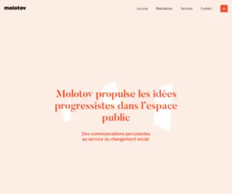 Molotov.ca(Coopérative de communication qui propulse les idées progressistes dans l’espace public) Screenshot