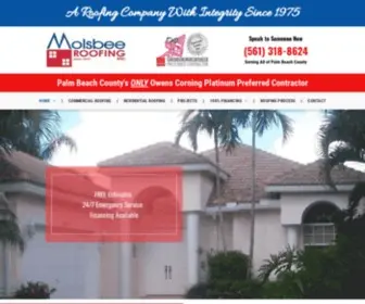 Molsbeeroofing.com(Molsbee Roofing Inc) Screenshot