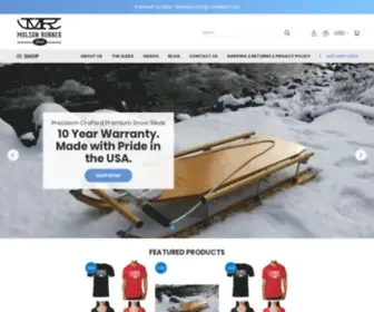 Molsonrunnersleds.com(Snow Sleds Designed for a Lifetime of Enjoyment) Screenshot