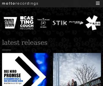 Moltorecordings.com(Molto Recordings) Screenshot