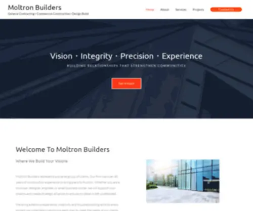 Moltronbuilders.com(General Contracting) Screenshot