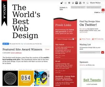 Moluv.com(The World's Best Web Design) Screenshot