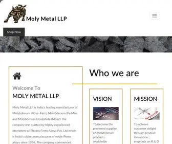 Moly.in(Moly Metal LLP is India’s leading manufacturer of Molybdenum Disulfide (Mos2)) Screenshot