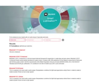 Molykoteproduct.com(Dow Corning) Screenshot