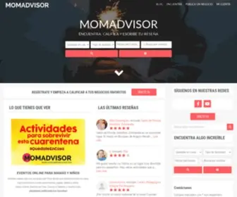 Momadvisor.com.mx(Descubre las mejores opciones para ti y tus hijos) Screenshot