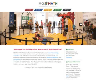 Momath.info(National Museum of Mathematics) Screenshot