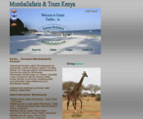 Mombasafaris.com(MombaSafaris & Tours) Screenshot