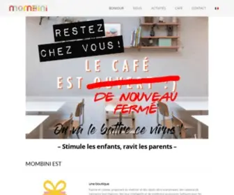 Mombini.com(Boutique/caf) Screenshot