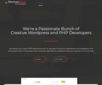 Momentech.ca(Momentech Web Developers) Screenshot