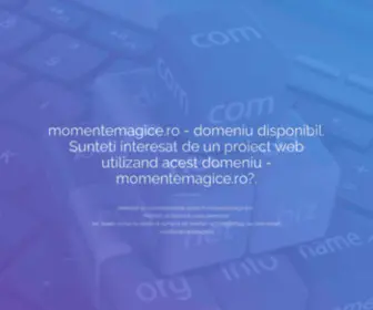 Momentemagice.ro(Domeniu web premium disponibil) Screenshot