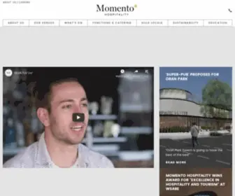 Momentohospitality.com.au(Momento Hospitality Group) Screenshot