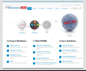 Momentousa.com(Momento USA) Screenshot