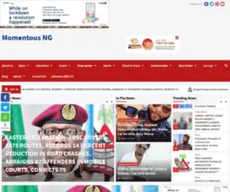 Momentousng.com(Momentous) Screenshot