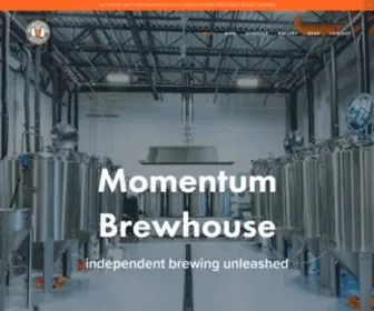 Momentumbrewhouse.com(Craft beer local brewery) Screenshot