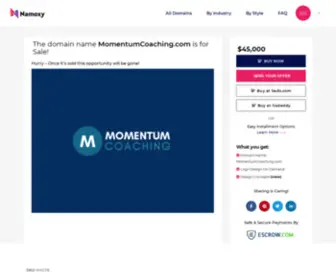 Momentumcoaching.com(Great Domain Name) Screenshot