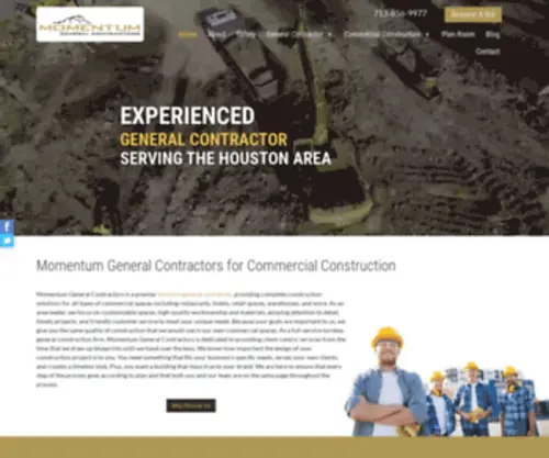 Momentumcontractors.com(Houston General Contractors) Screenshot