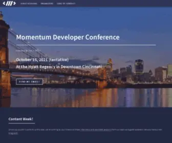 MomentumdevCon.com(Momentum Developer Conference) Screenshot