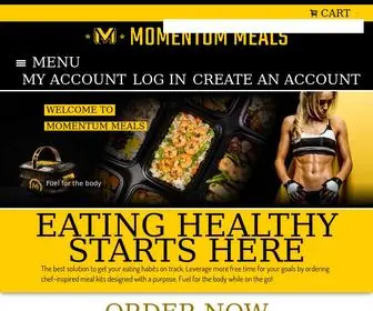 Momentummeals.com(Orlando Healthy Meal Delivery for Athletes) Screenshot