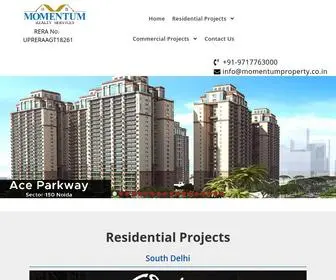 Momentumproperty.co.in(Flats and Apartments in Noida Expressway) Screenshot