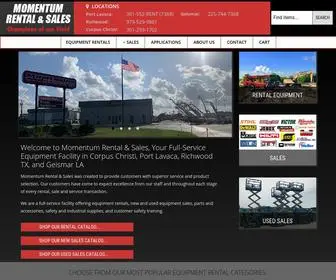 Momentumrentalandsales.com(Momentum Rental & Sales) Screenshot