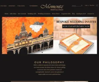 Momentz.in(Luxury Wedding Invitation cards In Delhi) Screenshot