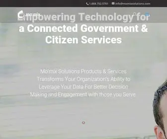 Momixsolutions.com(Mo’mix Solutions Empower a Connected Digital Government & Community) Screenshot