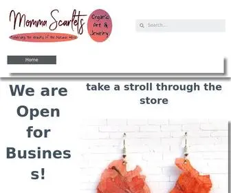 Mommascarlets.com(Momma Scarlet's Organic Art and Jewelry) Screenshot