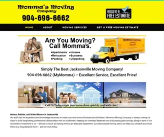 Mommasmovingcompany.com(Jacksonville, Florida Moving Company) Screenshot