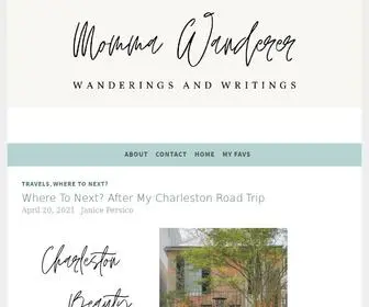 Mommawanderer.com(Wanderings and Writings in Travel) Screenshot