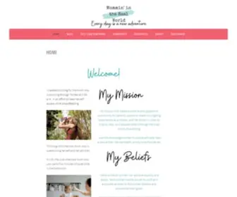 MomminintherealWorld.com(I created this blog) Screenshot