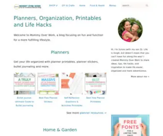Mommyoverwork.com(Planners) Screenshot
