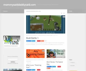 Mommysaiddaddysaid.com(Drop by our house and enjoy our "feel good" reads) Screenshot