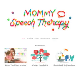 Mommyspeechtherapy.com(Mommy Speech Therapy) Screenshot