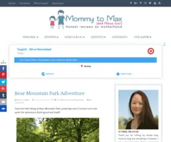 Mommytomax.com(Mommy to Max) Screenshot