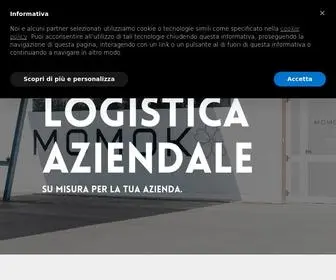 Momokacorp.com(Logistica per eCommerce e fulfillment Center) Screenshot