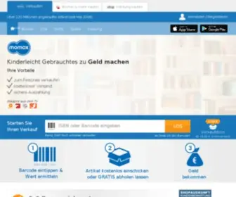 Momox.com(Gebrauchte Sachen online verkaufen) Screenshot