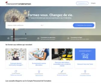 Mon-Compte-Formation.fr(Compte Personnel de Formation (CPF)) Screenshot