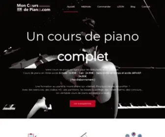 Mon-Cours-DE-Piano.com(Cours de piano) Screenshot