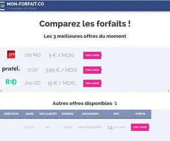 Mon-Forfait.co(Comparateur de forfaits) Screenshot