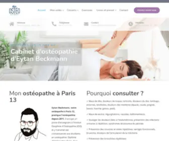 Mon-Osteo-Paris.fr(Ostéopathe) Screenshot