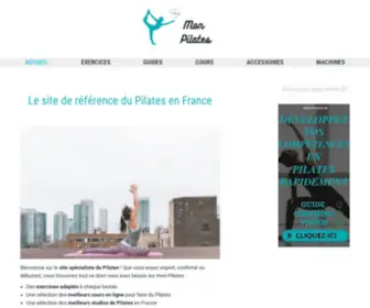 Mon-Pilates.fr(Le site de référence sur le Pilates en France. Boostez vos performances et augmentez votre bien) Screenshot