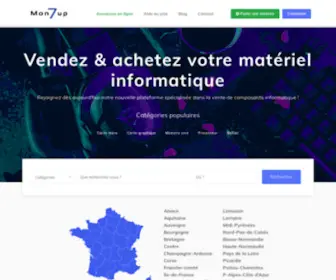 Mon7UP.fr(Avec Mon7up achetez & vendez votre matériel informatique d'occasion) Screenshot