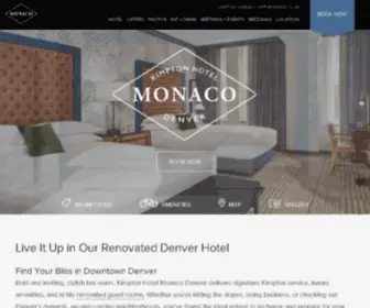 Monaco-Denver.com(Best Downtown Denver Hotels) Screenshot