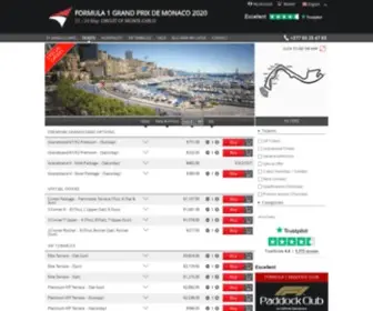 Monaco-Grand-Prix.com(Buy official F1 Monaco tickets and VIP Packages) Screenshot