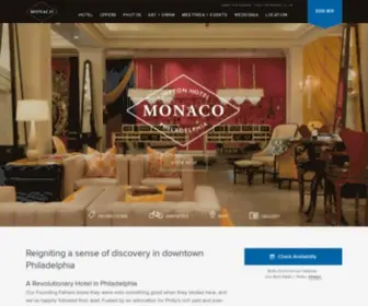 Monaco-Philadelphia.com(Hotels in Center City Philadelphia) Screenshot