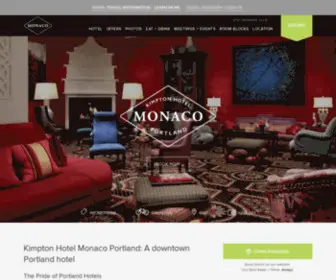 Monaco-Portland.com(Portland Hotels) Screenshot