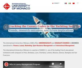 Monaco.edu(IUM) Screenshot