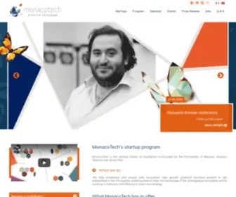 Monacotech.mc(L'incubateur qui fait décoller votre startup) Screenshot