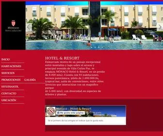 MonacovCp.com.ar(Hotel Monaco Villa Carlos Paz) Screenshot