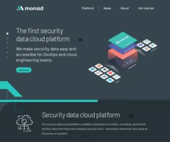 Monad.security(The first security data cloud platform) Screenshot